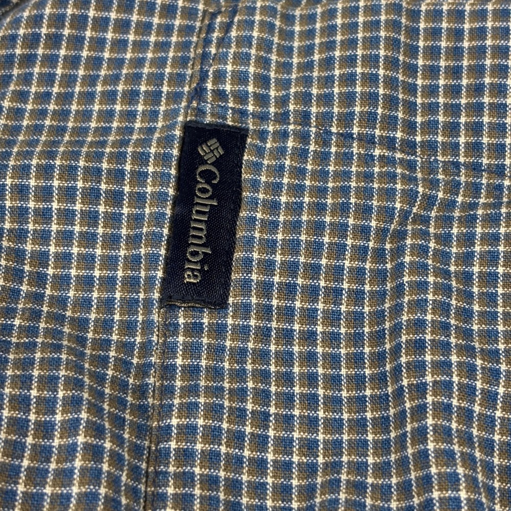 Columbia Sportswear Button Down Long Sleeve Checkered Shirt Mens XL Cotton - Picture 4 of 10